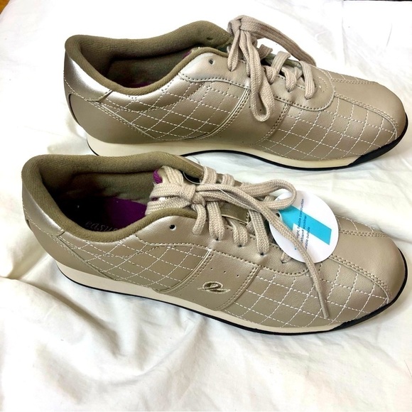 Easy Spirit Feel Alive Fitness Walking Shoes Champagne Gold Tan 8N - Picture 2 of 9